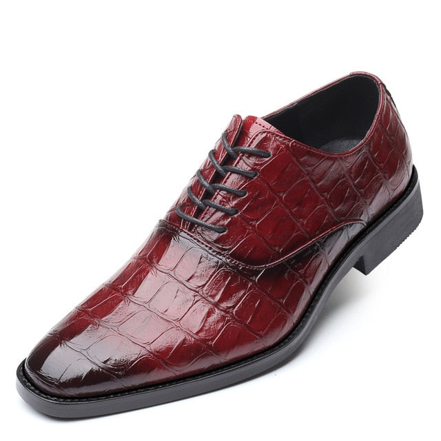 Merkmak Luxury brand PU Leather Fashion Men Pointy Shoes