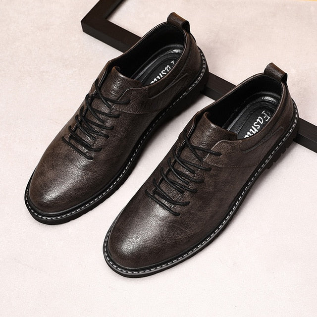 Men casual Shoes,Genuine Leather Top Quality