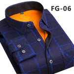 Aoliwen Winter warm shirt plus velvet thickening  brand shirt