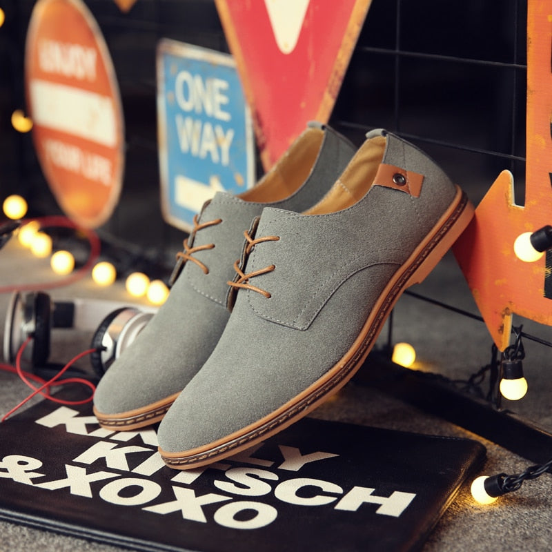 Autumn Brand Men Suede Leather  Shoes