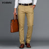 Mens Pants Cotton Casual  Stretch male trousers