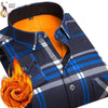 Aoliwen 2019 moda masculina magro camisas outono e inverno espessamento quente xadrez 24 cores masculino camisa social roupas tamanho M-5Xl