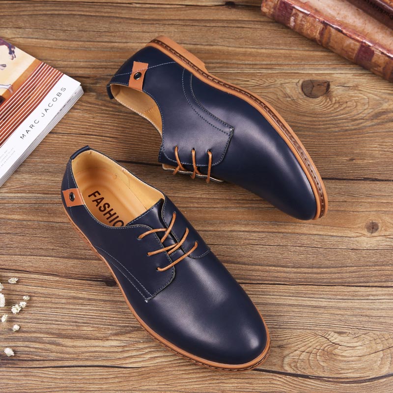 new fashion solid PU leather man shoes