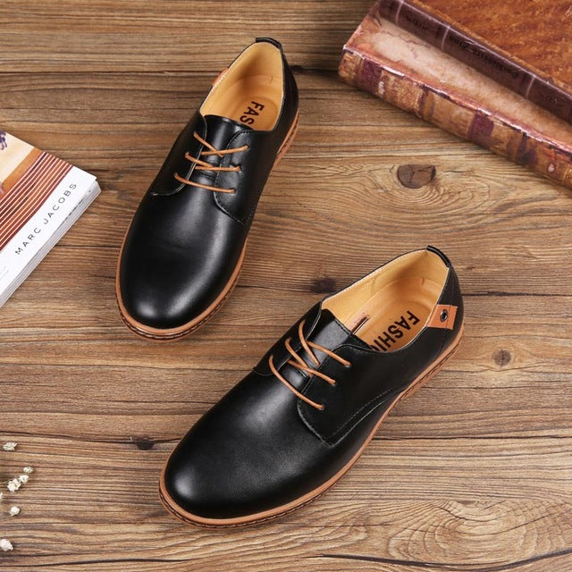 new fashion solid PU leather man shoes