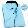 Twill Formal Men's White Shirt Business Male Social Shirts