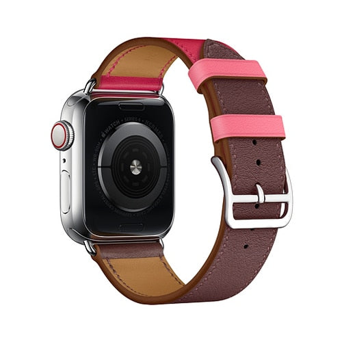 Leather strap for apple watch