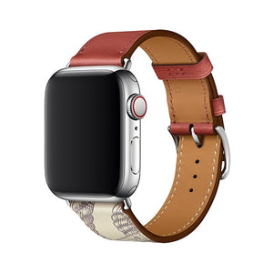 Leather strap for apple watch