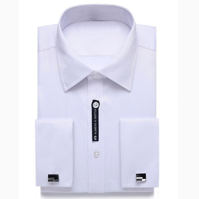 Alimens & Gentle Mens French Cuff Dress Shirt