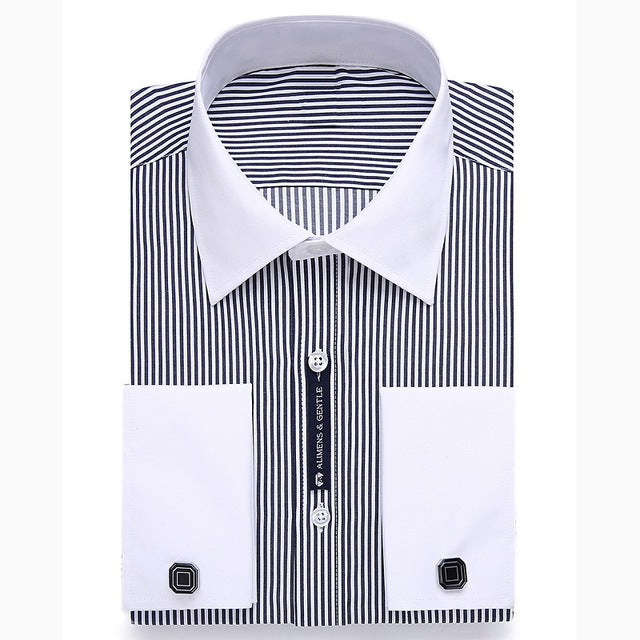 Alimens & Gentle Mens French Cuff Dress Shirt