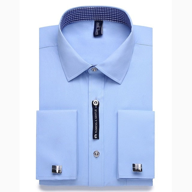 Alimens & Gentle Mens French Cuff Dress Shirt