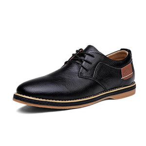 Brogue Lace Up Flats Male Casual Shoes