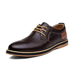 Brogue Lace Up Flats Male Casual Shoes