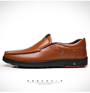 new spring men's leather casual shoes