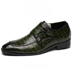 Leather shoes men Gingham