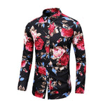 New Autumn New Long Sleeve Flowers Rose Shirts