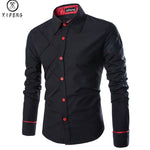 Autumn New Brand Business Men's Slim Fit  shirt