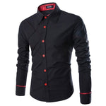 Autumn New Brand Business Men's Slim Fit  shirt