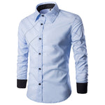 Autumn New Brand Business Men's Slim Fit  shirt