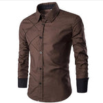 Autumn New Brand Business Men's Slim Fit  shirt