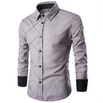 Autumn New Brand Business Men's Slim Fit  shirt