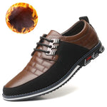 Oxfords Leather Men Shoes Fashion Casual Slip