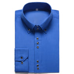 Long Sleeve Slim Fit Men's Casual Button-Down Shirt