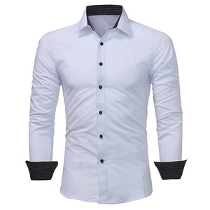 New Business Men's Slim Dress Shirts