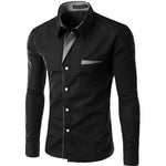 Hot Sale New Fashion Camisa Masculina Long Sleeve Shirt Men Slim fit Design Formal Casual Brand Male Dress Shirt Size M-4XL