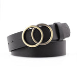 Imitation leather Alloy Pin Buckle Belt