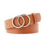 Imitation leather Alloy Pin Buckle Belt