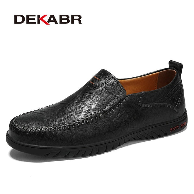 DEKABR Men Shoes Genuine leather Comfortable Men Footwear