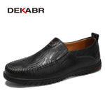 DEKABR Men Shoes Genuine leather Comfortable Men Footwear