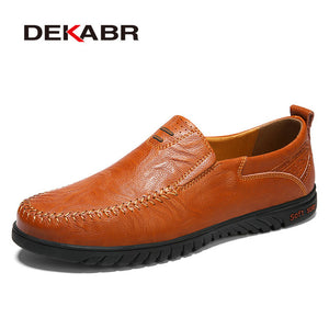 DEKABR Men Shoes Genuine leather Comfortable Men Footwear