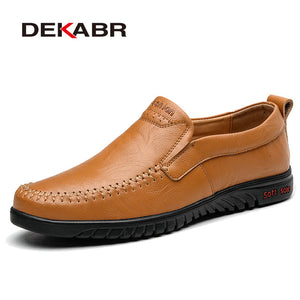 DEKABR Men Shoes Genuine leather Comfortable Men Footwear