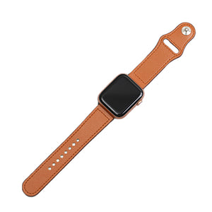 Genuine leather loop strap for apple watch