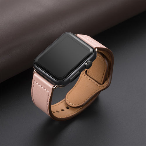 Genuine leather loop strap for apple watch