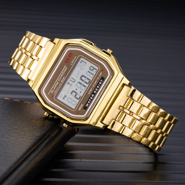 Gold Silver Vintage Stainless Steel