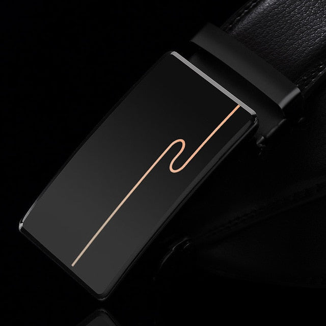 Brand Fashion Automatic Buckle  Leather Belt