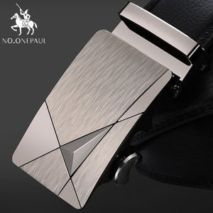 Brand Fashion Automatic Buckle  Leather Belt