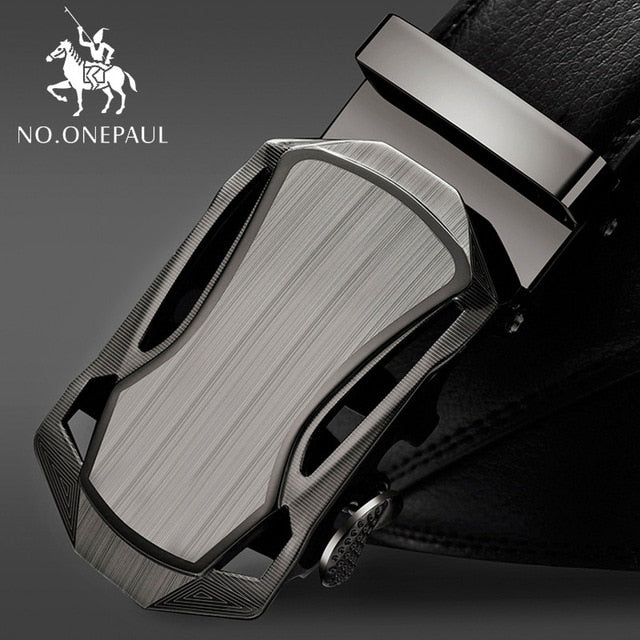 Brand Fashion Automatic Buckle  Leather Belt