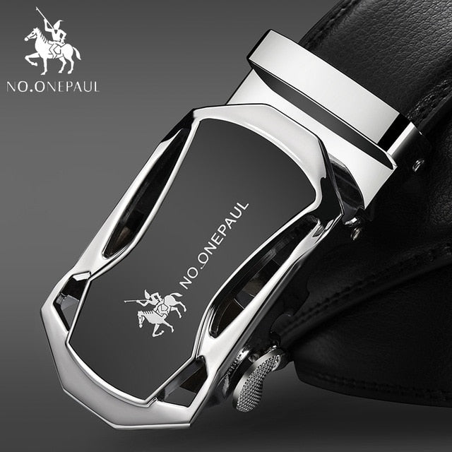 Brand Fashion Automatic Buckle  Leather Belt