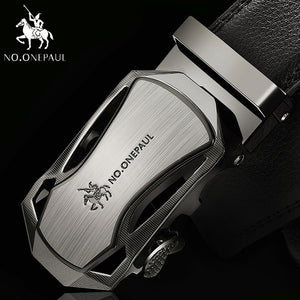 Brand Fashion Automatic Buckle  Leather Belt