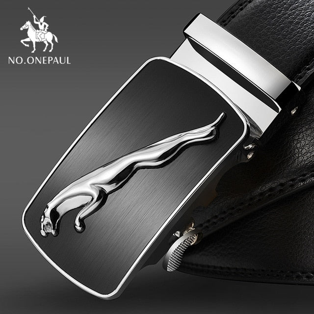 Brand Fashion Automatic Buckle  Leather Belt