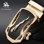 Brand Fashion Automatic Buckle  Leather Belt