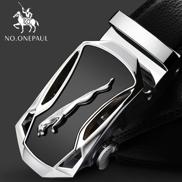 Brand Fashion Automatic Buckle  Leather Belt