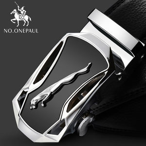 Brand Fashion Automatic Buckle  Leather Belt