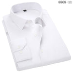 Large Size Men's Business Casual Long Sleeved Shirt