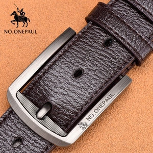 cow genuine leather luxury strap male belts