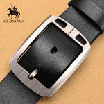 cow genuine leather luxury strap male belts