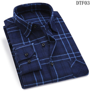 Hommes flanelle long sleeve shirt